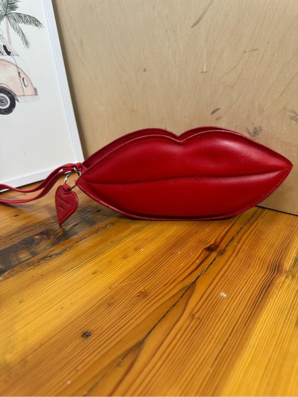 Laura Geller Red Lip- cosmetics Pouch